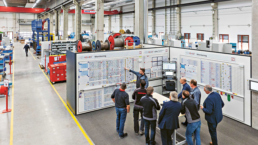 Das Shopfloor-Board dokumentiert sämtliche Auftragsfortschritte.