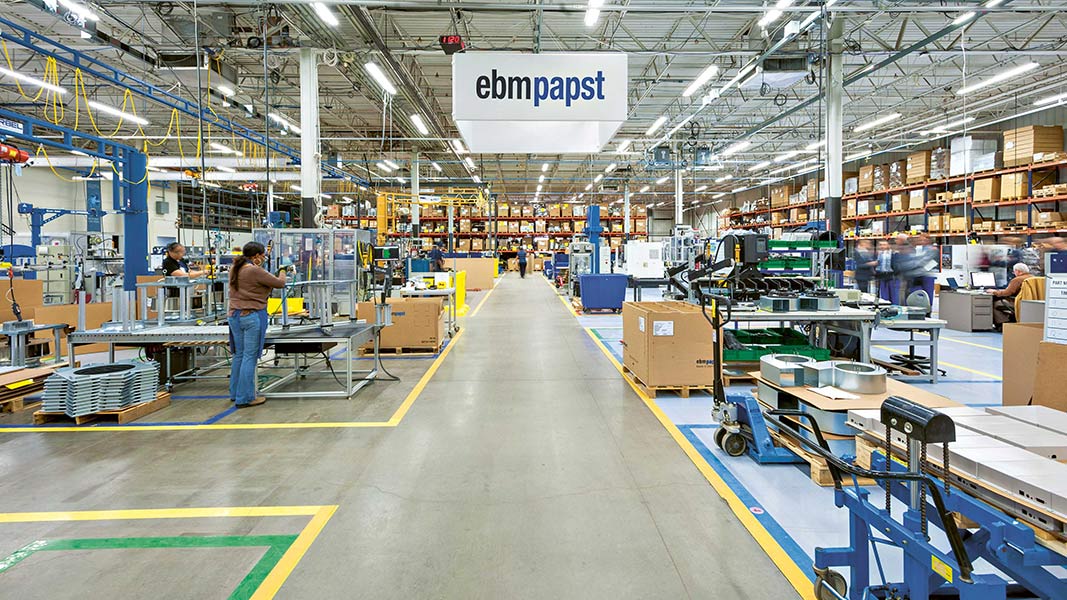 Die Abläufe in der Produktion von ebm-papst sollen noch nachhaltiger und effizienter werden.