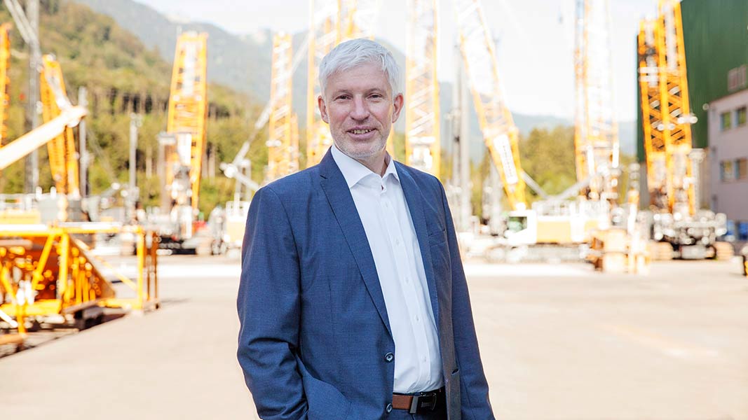 Holger Streitz from Liebherr praises the Vorarlbergers' attitude to work, which he says is similar to that of the Swabians.