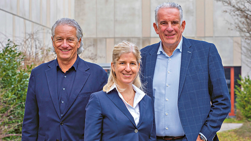 Bernd Lohmüller, Elena Graf und Ralf Kappertz teilen sich die Geschäftsführung.